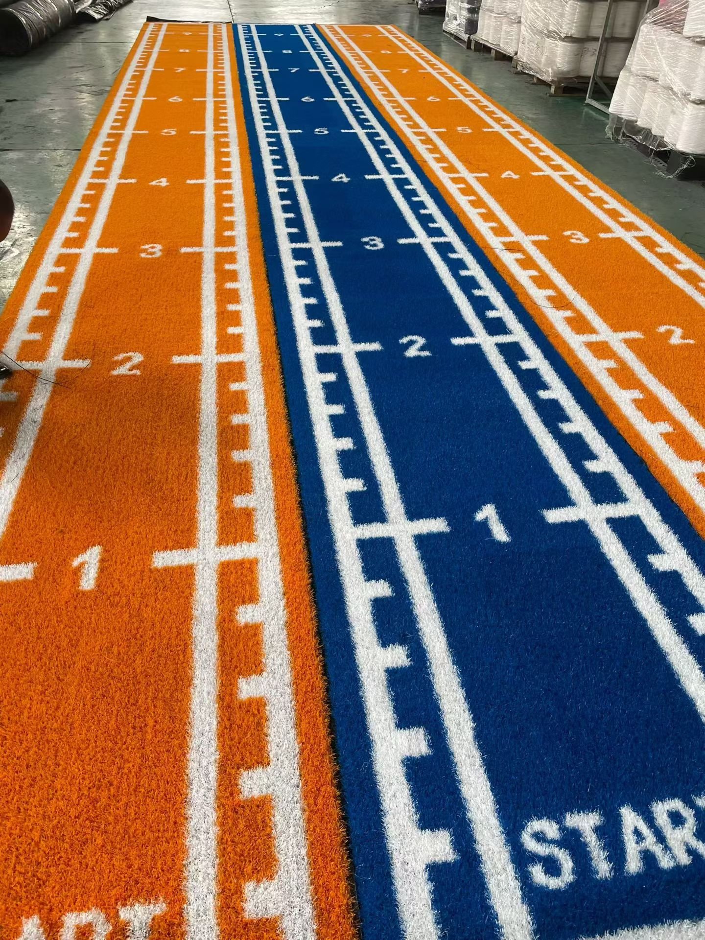 Artificial Grass Sled-track